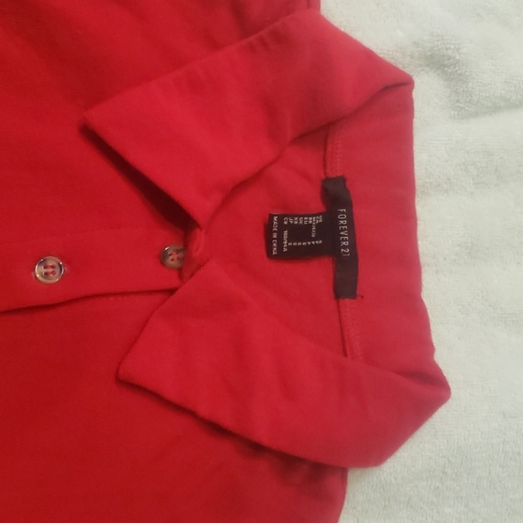 Polo crop tops red and white - Picture 5 of 5